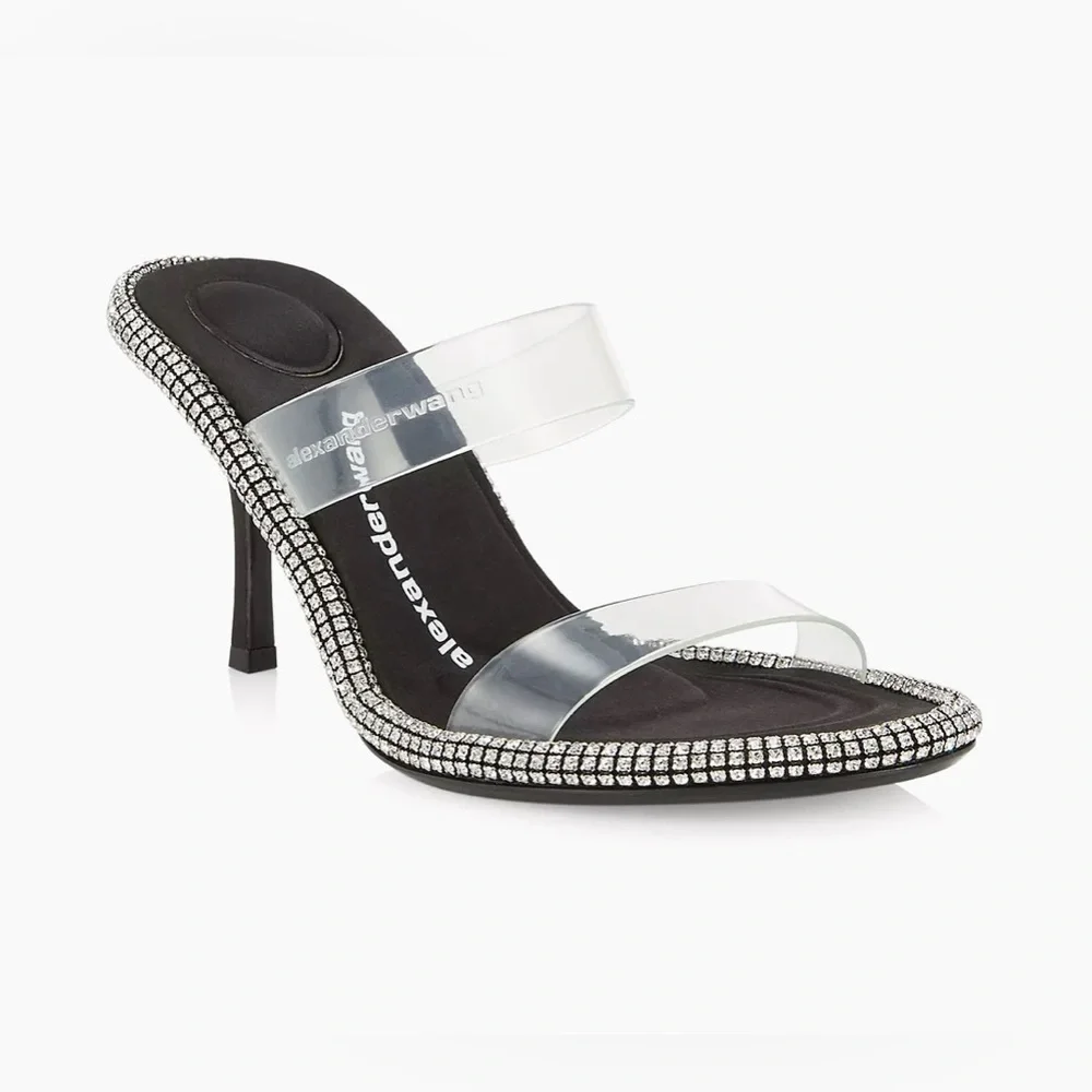Alexander Wang
Kira 85MM Embellished PVC Black Sandals. Size 37 (7) - Picture 2 of 14